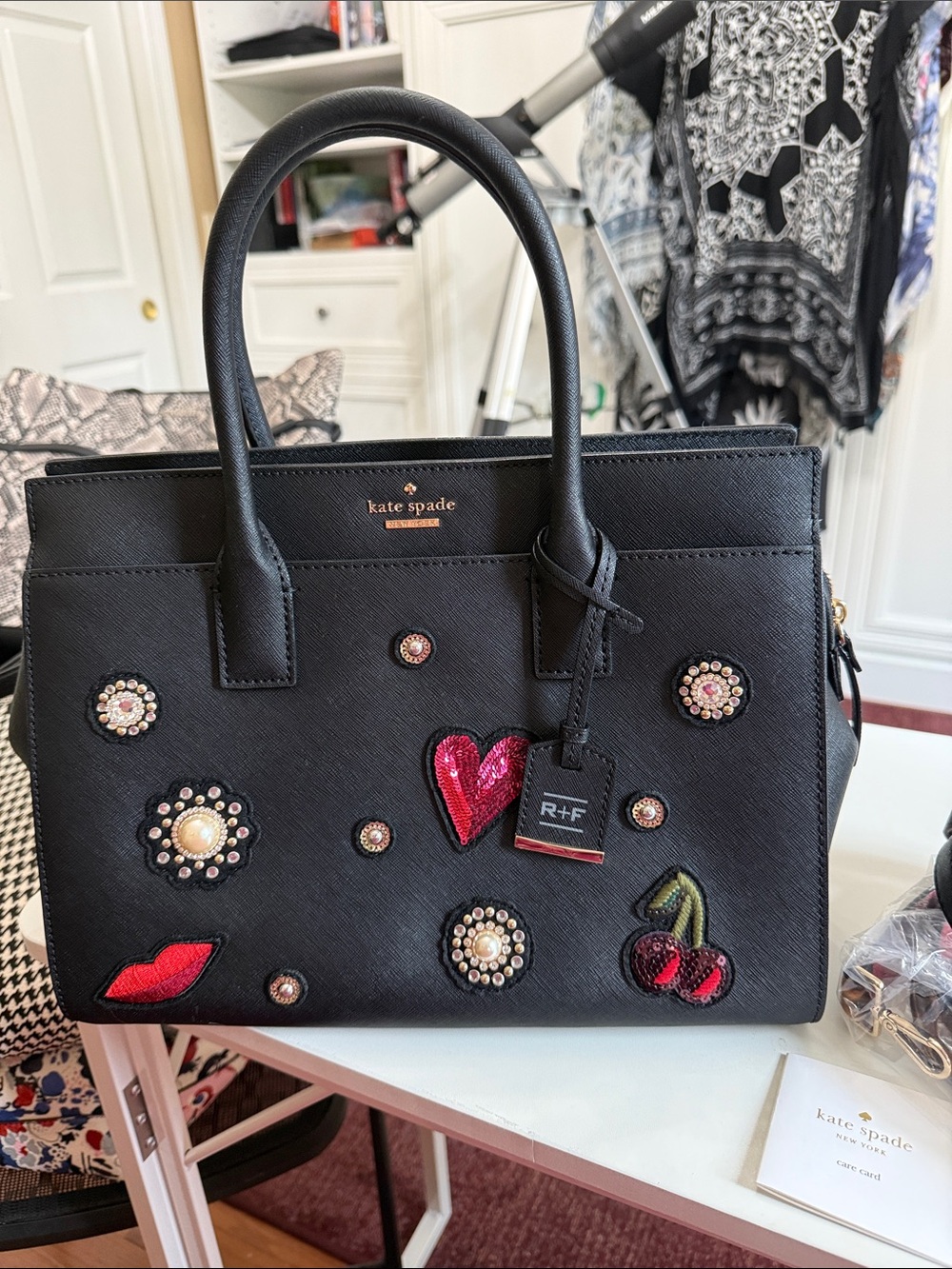 Kate Spade Rodin & Fields (Rare) special satchel
Black New in bag with two strap
